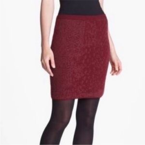 Eileen Fisher Merino Wool Blend Knit Skirt Medium
